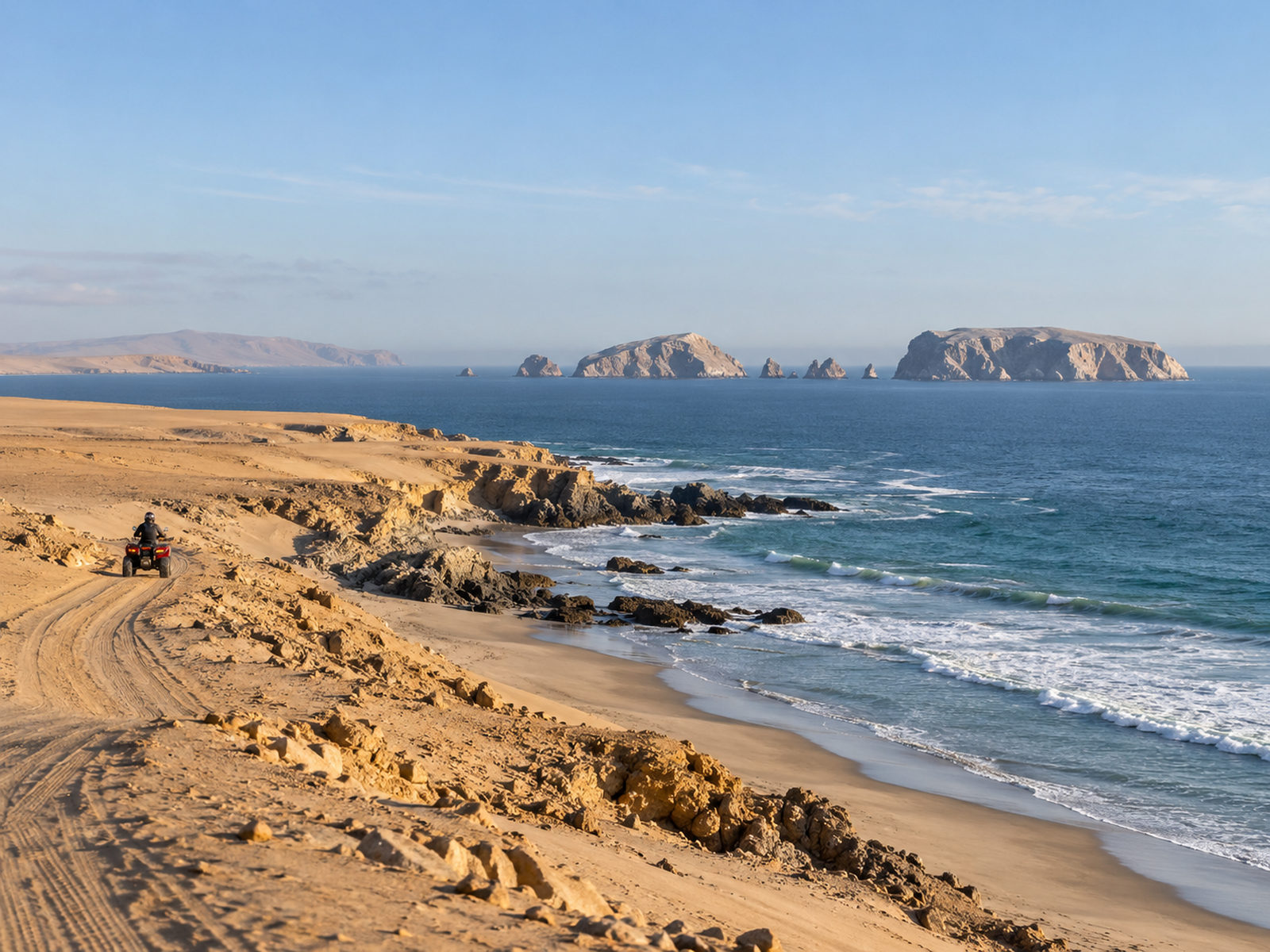 ISLAS BALLESTAS + RESERVA NACIONAL DE PARACAS EN CUATRIMOTO