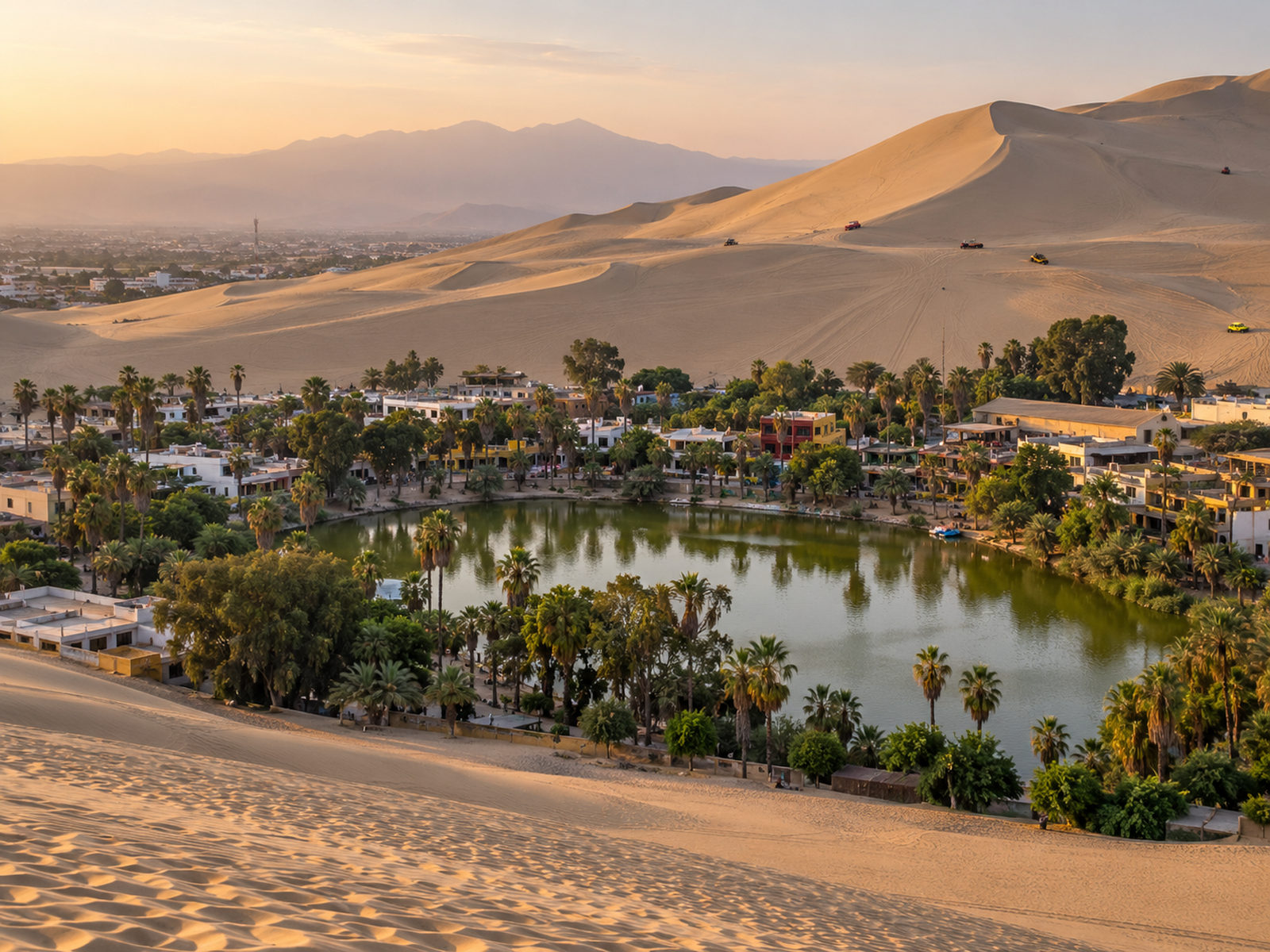 LAGUNA DE HUACACHINA Y TUBULARES DESDE PARACAS