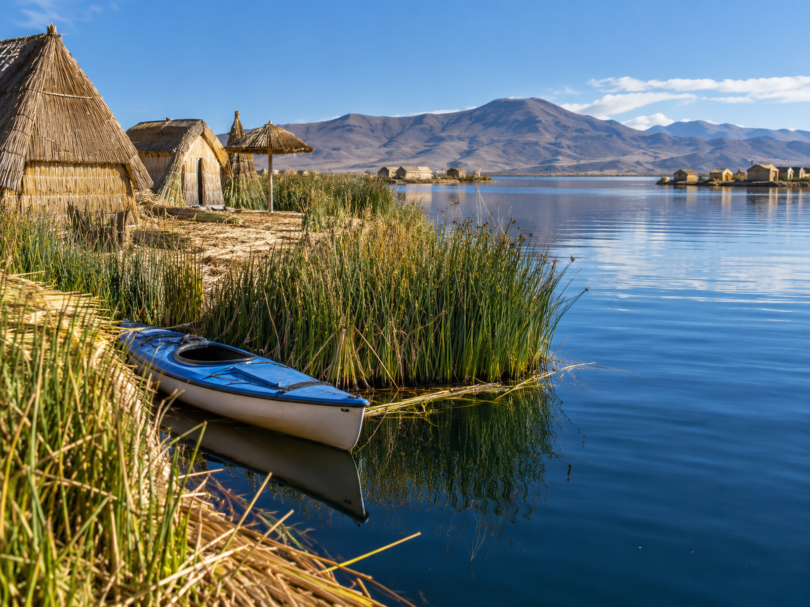 KAYAK EN LA ISLA DE LOS UROS